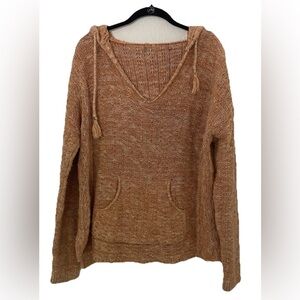 Hoodie Sweatshirt  Adult Orange Boho See Measurements